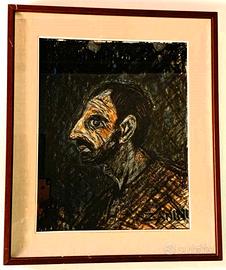 “Omaggio autoritratto LIGABUE” del pittore Zanini