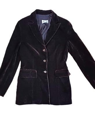 SILK & SOIE GIACCA DONNA, VELLUTO MARRONE IT 46