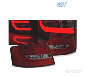 FANALI A LED BAR ROSSO PER AUDI A6 C6 SEDAN 04-08 