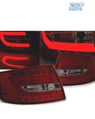 FANALI A LED BAR ROSSO PER AUDI A6 C6 SEDAN 04-08 