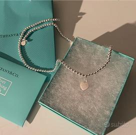 collana tiffany argento con cuore 