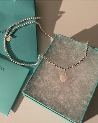 collana tiffany argento con cuore 
