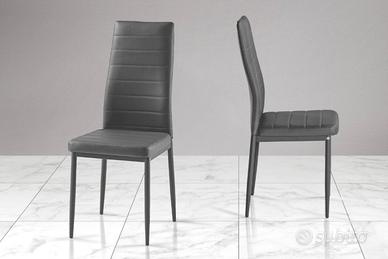 Sedie grigio 41x49x97