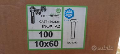 viti inox iso 7380 A2 MA 10x60