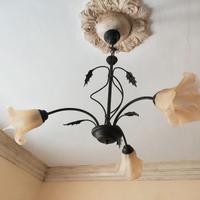 Lampadario classico ferro battuto