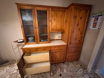 Credenza con Vetrina - Rustic-Country