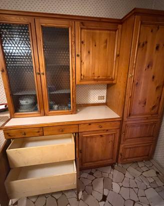 Credenza con Vetrina - Rustic-Country