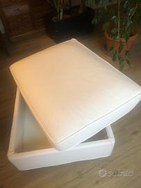 Poggiapiedi con contenitore