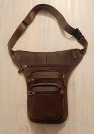 Marsupio gambale in pelle