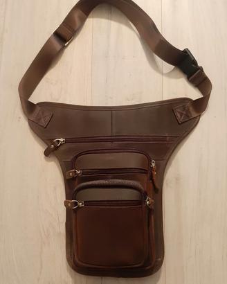 Marsupio gambale in pelle