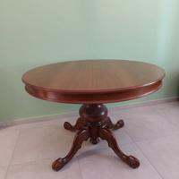 Tavolo rotondo, in legno, da sala