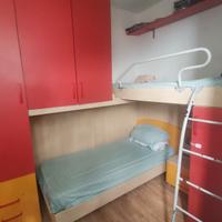 Cameretta ponte angolare 2 letti