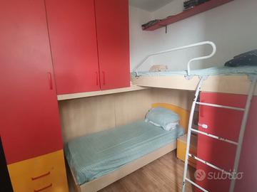 Cameretta ponte angolare 2 letti