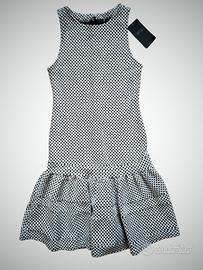 Abito Zara nero e bianco da donna. Taglia S. Nuovi