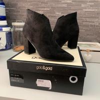 Scarpe stivaletti donna nuovi “Gold&Gold”36 black