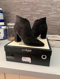 Scarpe stivaletti donna nuovi “Gold&Gold”36 black