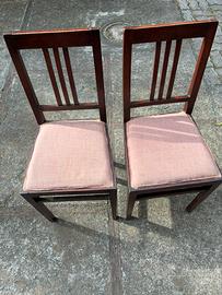 Sedie imbottite  fine 900 in ciliegio
