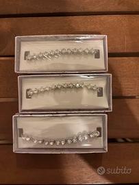 Braccialetti metallo e vetro tipo tennis