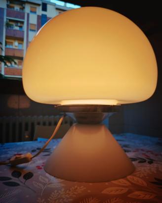 grande lampada da tavolo opalino