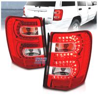 FANALI A LED JEEP GRAND CHEROKEE 99-05 ROSSO CHIAR