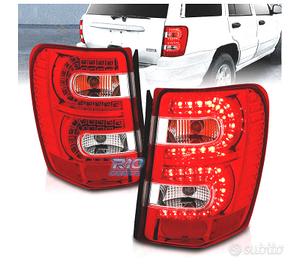 FANALI A LED JEEP GRAND CHEROKEE 99-05 ROSSO CHIAR