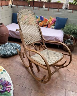 POLTRONA DONDOLO VINTAGE DESIGN CRASSEVIG SEDIA