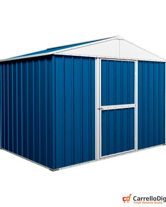 Box baracca lamiera Acciaio 275x175cm blu