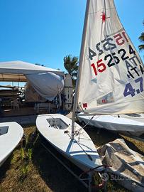 ILCA barca a vela con vela 4.7, con carrello 