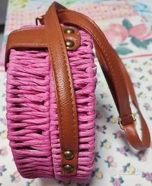 Borsa bambina fuxia con bretella regolabile