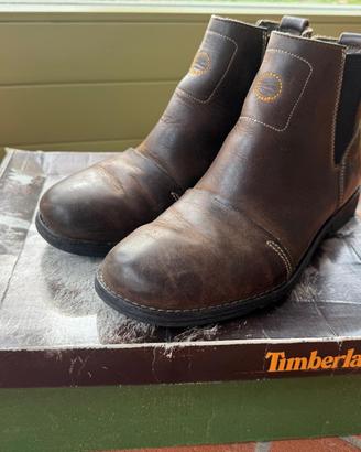 Stivaletti in pelle marrone brunita TIMBERLAND