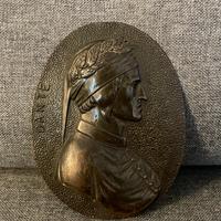Pistra bronzo Dante Alighieri Divina Commedia