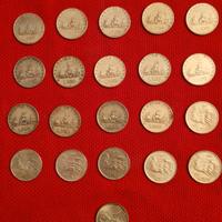 500 Lire argento 21 Monete Circolate. 1 DANTE 