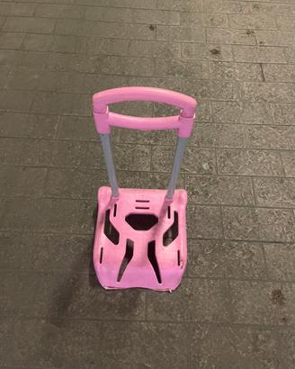 Trolley Rosa per trasportare lo zaino