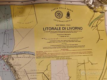 carta nautica LITORALE DI LIVORNO 