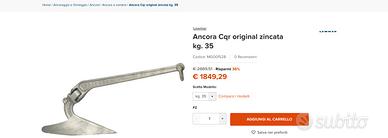 Ancora CQR Originale 75 Libbre (35 chili)