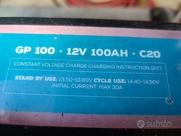 batteria accumulatore agm 100 ampère 12 volts