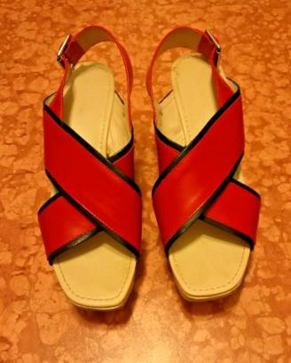 Sandali rossi zara taglia 41