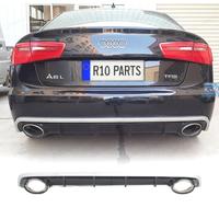 DIFFUSORE AUDI A6 4G 11-14 LOOK RS + TERMINALI DI 