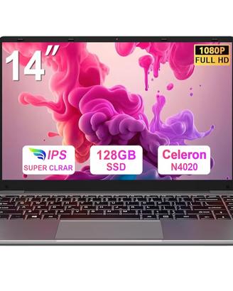 Pc Portatile Grigio 14 Pollici Celeron N4020 Upto 