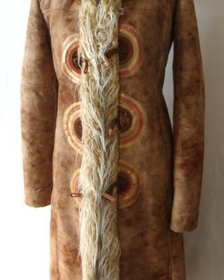 cappotto lungo scamosciato donna taglia M 