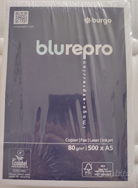 5 risme carta A5 Blurepro Burgo paper 2500 fogli