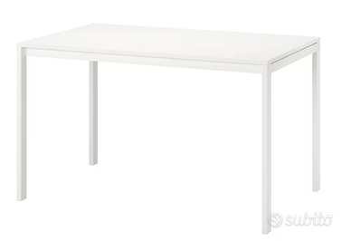 TAVOLO BIANCO MELTORP IKEA  125X75 CM