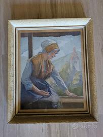 Quadro Vintage - Henrika Šante "Ragazza in costume