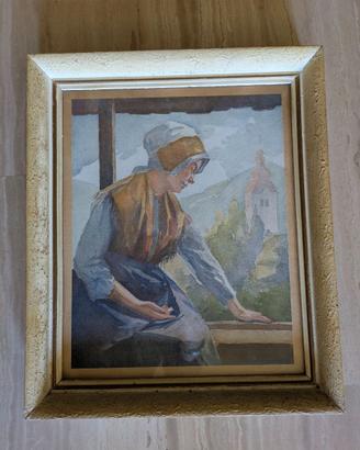 Quadro Vintage - Henrika Šante "Ragazza in costume