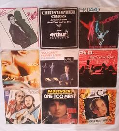 Lotto 9 Dischi Vinile 45 Giri anni 80 ( pop-Rock )