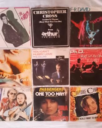 Lotto 9 Dischi Vinile 45 Giri anni 80 ( pop-Rock )