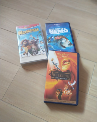Video cassette di vari cartoni animati