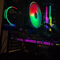 PC Gaming EVGA GTX 1080 TiSC2 11GB Ryzen 7 RAM 24G