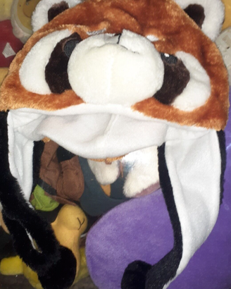 Peluche cappello cosplay Procione kawaii plush cap