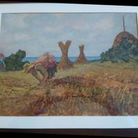 Dipinto ad olio firmato e datato  “Scena rurale”